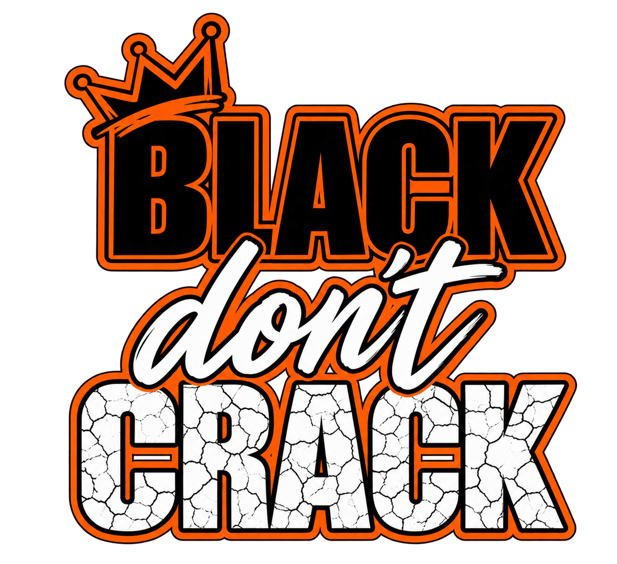 Black don't crack tee