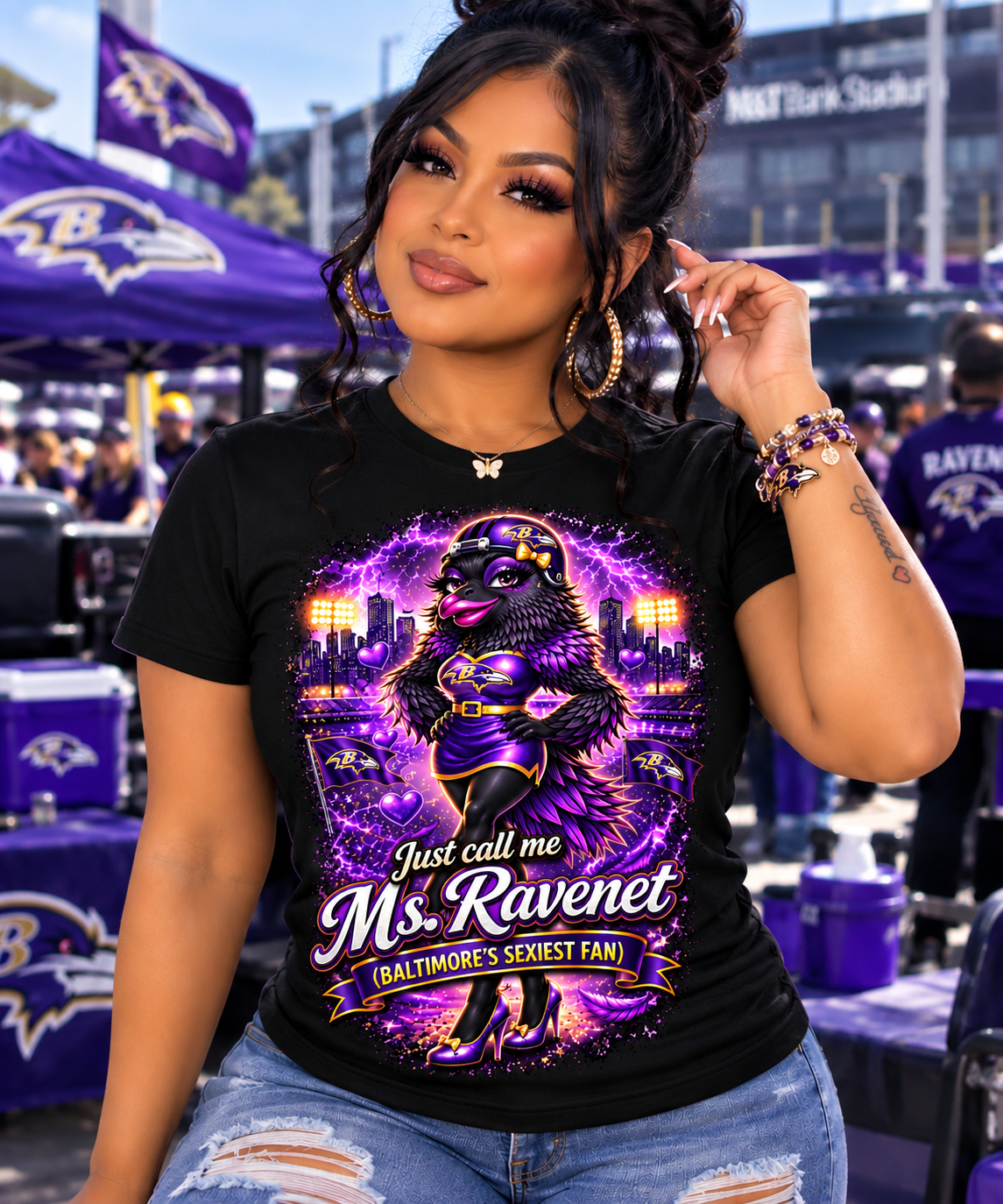 Just call me Ms. Ravenet tshirt (black)