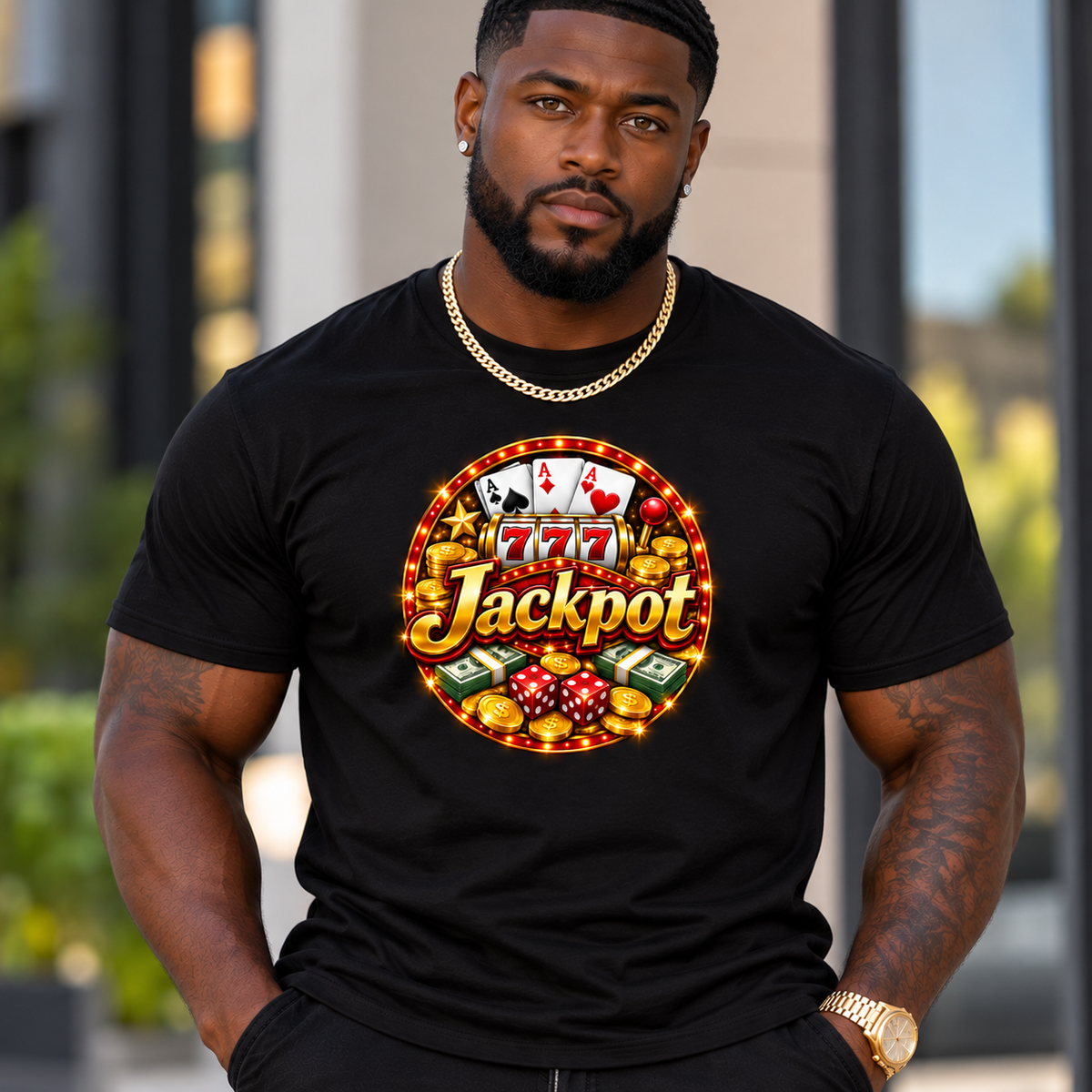 Jackpot design tee