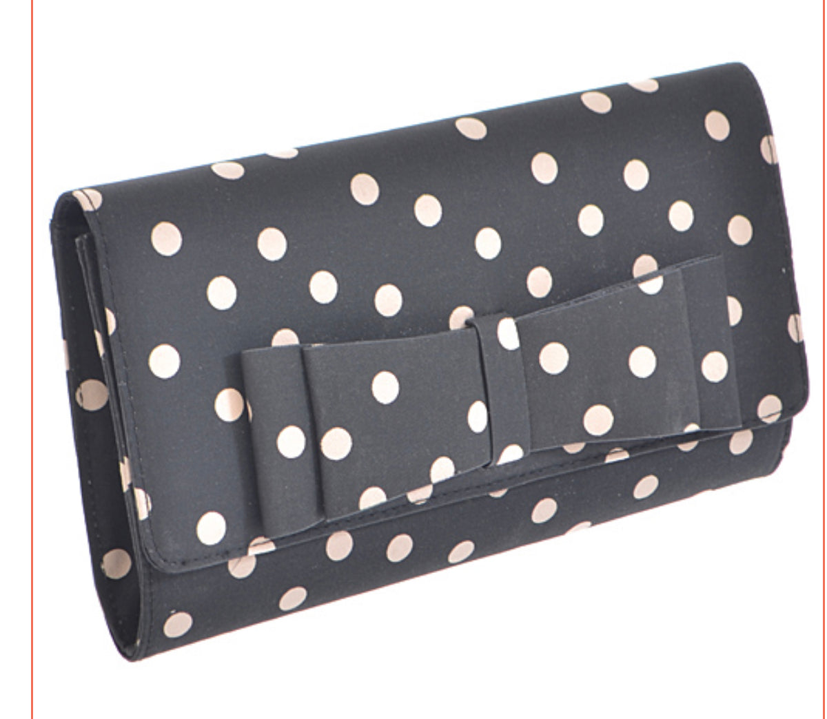 Polka Dot Black & Tan Purse