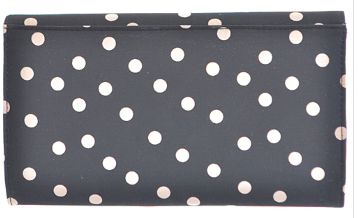 Polka Dot Black & Tan Purse