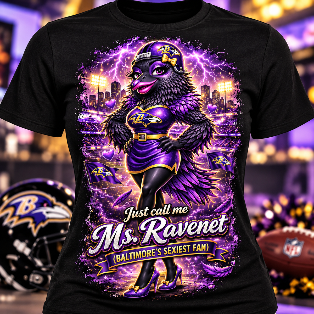 Just call me Ms. Ravenet tshirt (black)