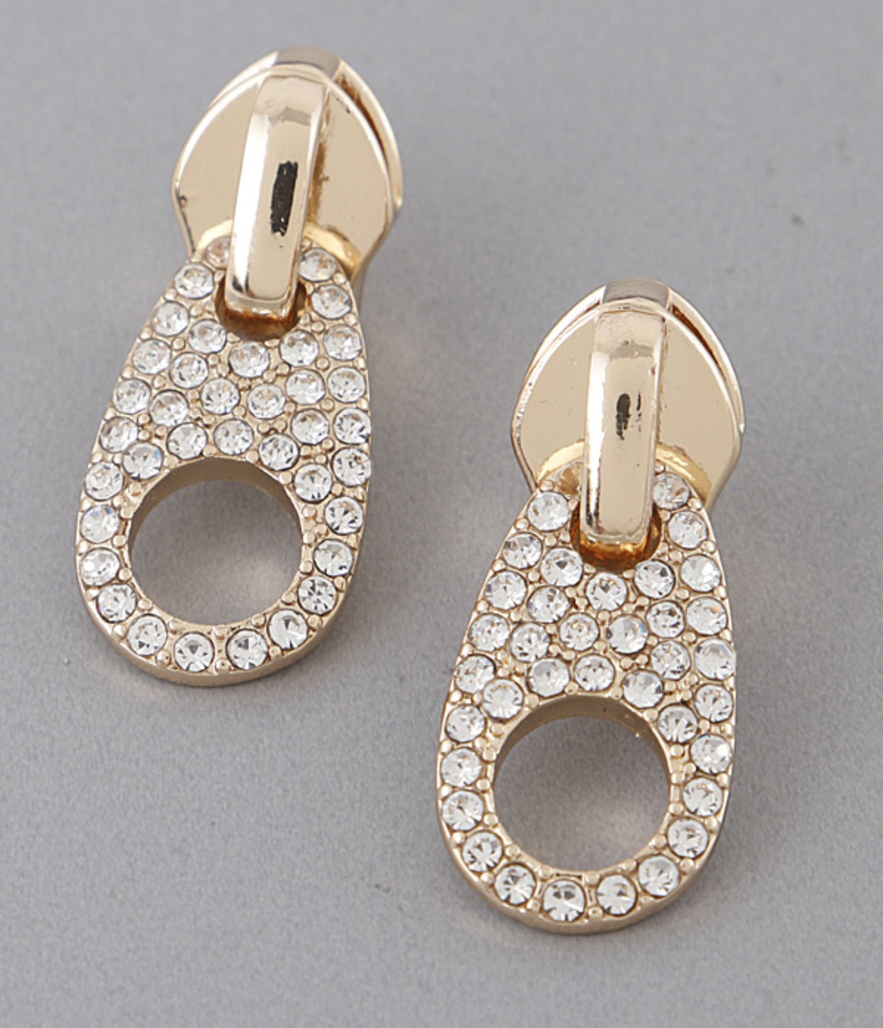 Gold Rhinestone Earrings