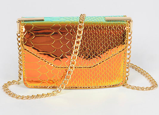 Holographic Snake Mini Purse