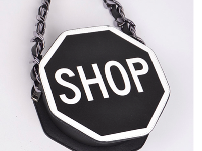 Black & White Shop Purse