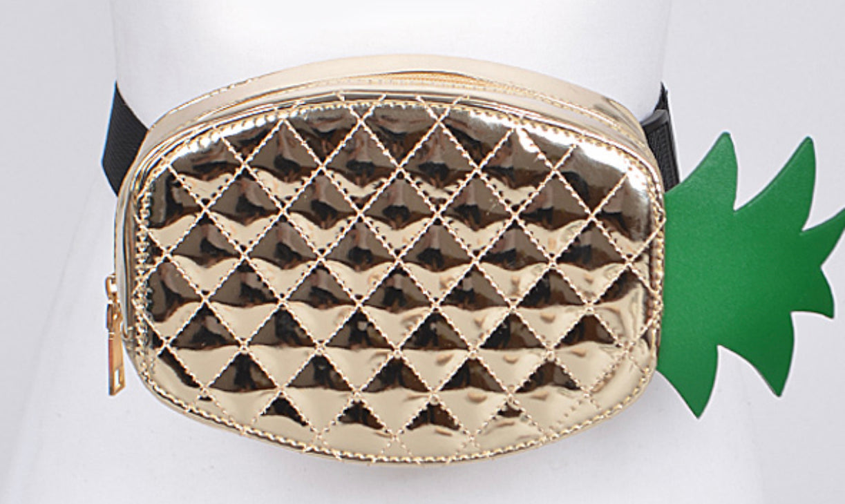 Gold Pineapple Fanny Pack