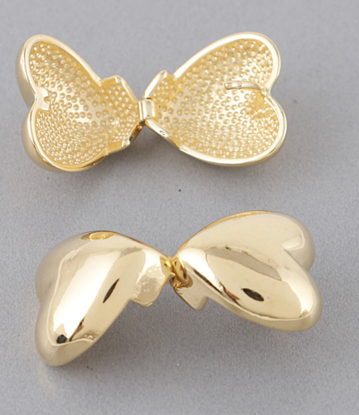 Gold Heart Earrings