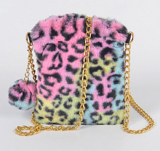 Colorful Chettah Bag
