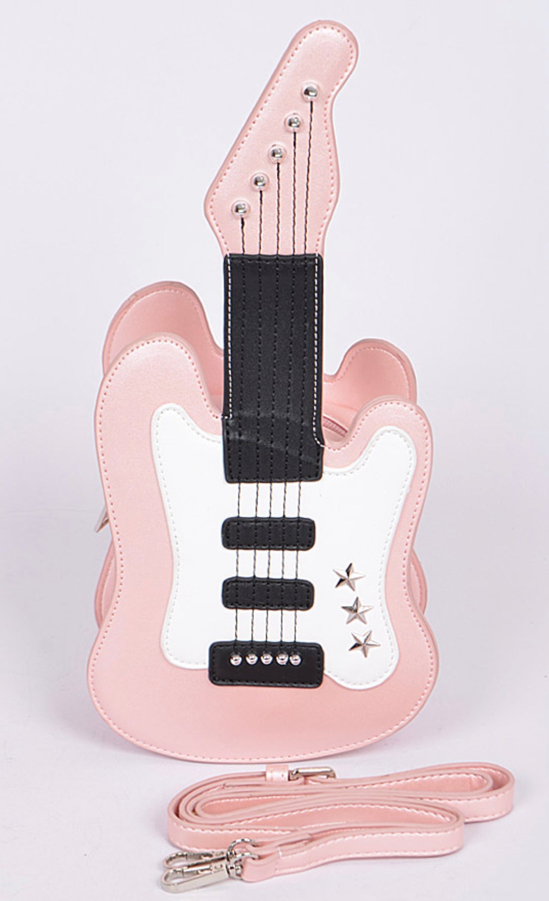 Pink Guitar Hand Bag